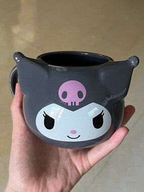 Sanrio Kuromi 3D Shaped Ceramic Coffee Mug Cute Character Cup